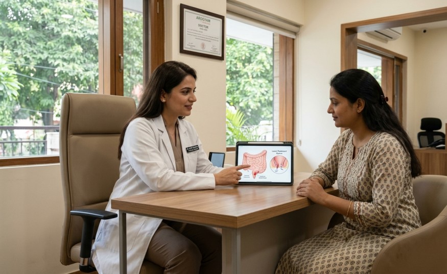Lady piles doctor in Chandigarh