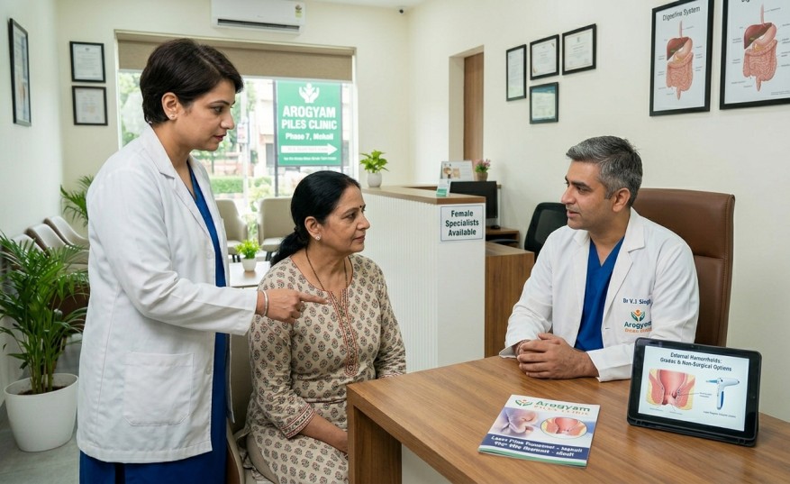 Piles Specialist Lady Doctor in Chandigarh